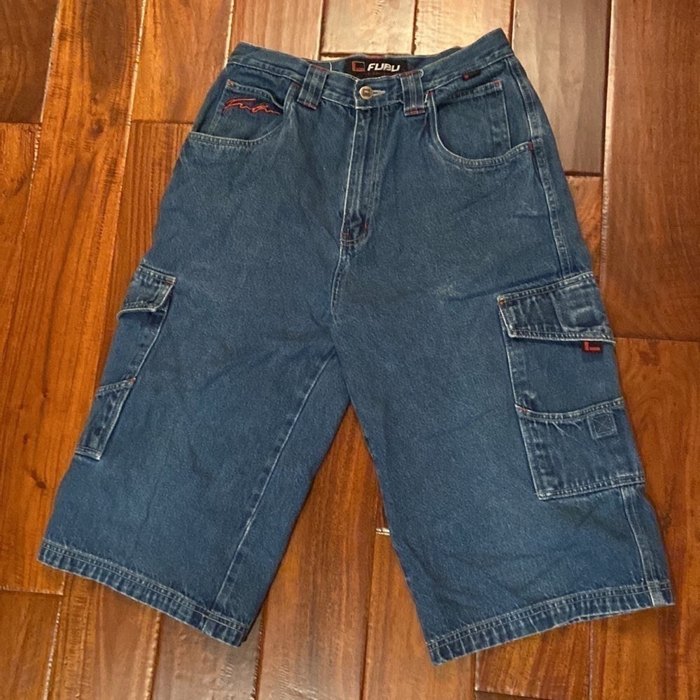 Women’s Fubu Vintage 90s Rap Urban Streetwear Jean Shorts in Size 18 [EXCELLENT]